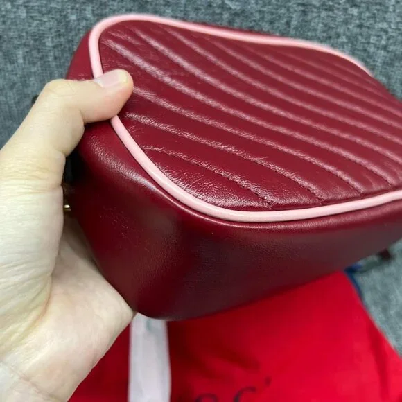 100% Authentic Gucci GG Marmont Small Leather Shoulder Bag - Picture 3 of 14